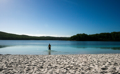Lake McKenzie, Fraser Island, Queensland, Australia, biggest sand island in the world