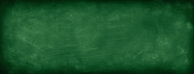 Green blackboard or chalkboard