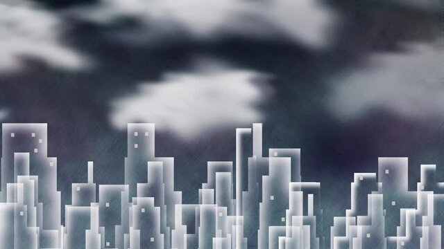 Geometric abstract composition. City of light