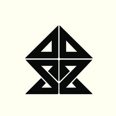 Geometric logo.Decorative icon.Traditional ethnic motif isolated on light background.Design elements for branding.Graphic symbol for beauty,boutique,fashion business.Elegant sign.Ornamental shape.