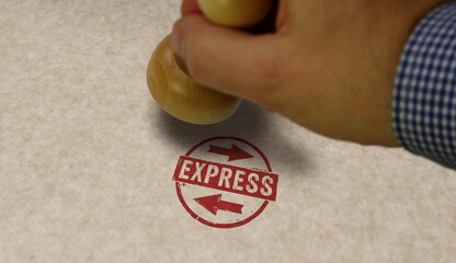 Express stamp and stamping
