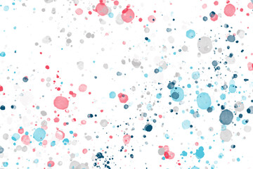 Aquarelle Design. Closeup Cobalt Wallpaper. Abstract Aquarelle Design. Space White Invitation. Acrylic White Picture. Abstract texture of splatters and blots. Many spots and small dots