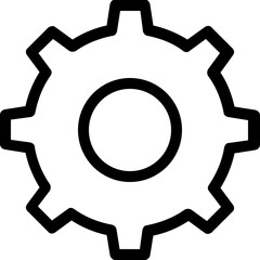 
Cog Line Vector Icon
