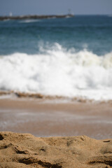 waves on the beach