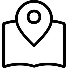 
Map Pin Line Vector Icon
