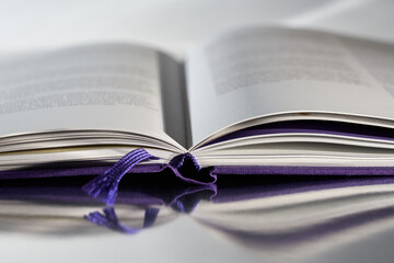 A blurred open book as an abstract background. 