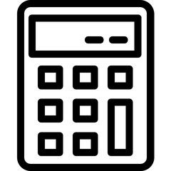 
Calculator Line Vector Icon
