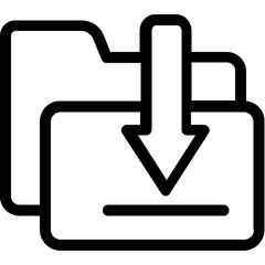 
Folder Line Vector Icon
