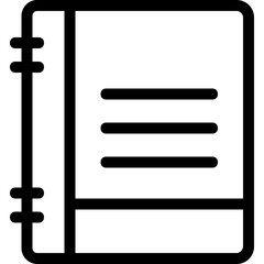 
Diary Line Vector Icon
