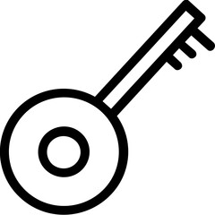 
Key Line Vector Icon
