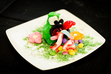 colorful jelly beans eaten by monster 3