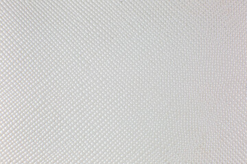 Plakat White leather close up. Texture background.