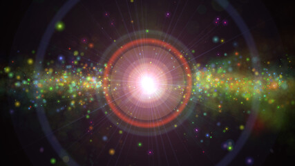 Obraz premium Star explosion in a galaxy of an nebula