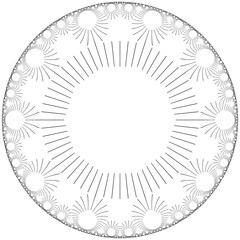 Abstract fractal illustration for creative design looks like flower on white background.