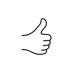 Thumb up icon vector illustration