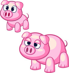 pink pig cartoon