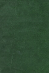 Textile texture. Green old book cover. Rough canvas surface. Blank retro page. Empty place for text. Perfect for background and vintage style design.