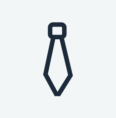 Isolated Neck Tie Icon. Concept of worker and business.

