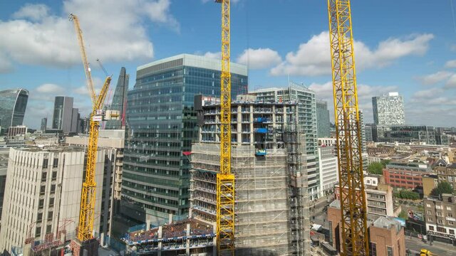london skyline building construction loop
