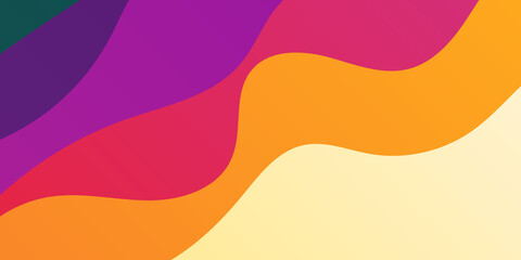 Colorful abstract wavy background. Suit for business, corporate, institution, party, festive, seminar, and talks