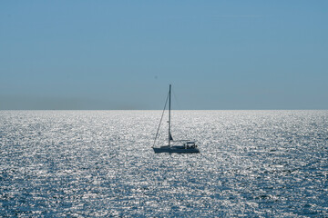 Obraz premium Trieste imbarcazione sul mare