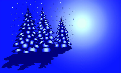 Fototapeta na wymiar christmas tree with lights