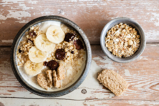 Banana porridge and oats
