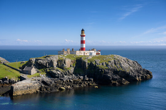 UK, Scotland, Eilean Glas Lighthouse on Scalpay island
