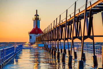 Foto op Aluminium St Joseph Michigan lighthouse © SKYDIVECOP
