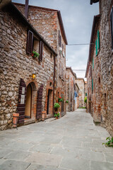 Fototapeta na wymiar Montefollonico, small ancient village in Tuscany, Italy