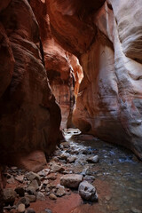 Slot Canyon, Zion national park, Utah