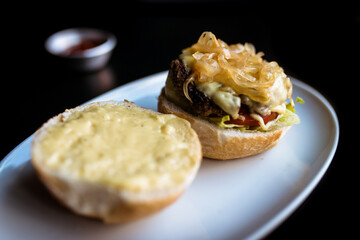 Montando um sanduíche