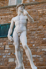 Statue of David by Michelangelo in Florence, Italy