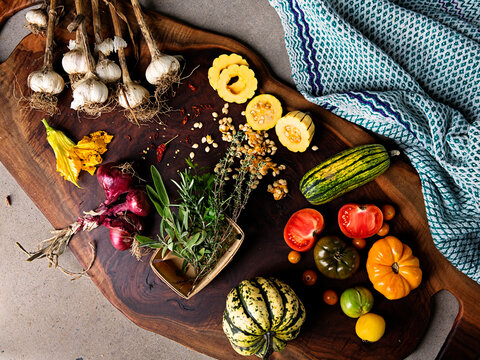 Still life with vegetables 