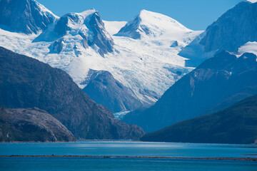 The southern coast of Chile presents a large number of fjords and fjord-like channels from the latitudes of Cape Horn