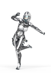 super sweet girl is running