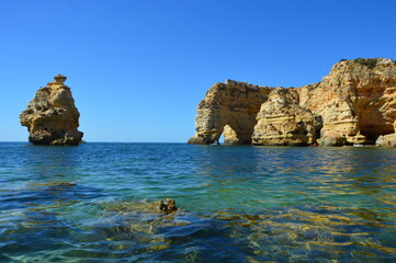 Piękna plaża w portugalii (Algarve)