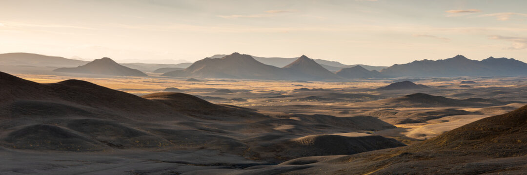 High country desert plains of Iceland