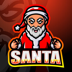 Santa Claus mascot esport logo design