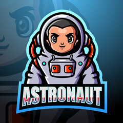 Astronaut mascot esport logo design