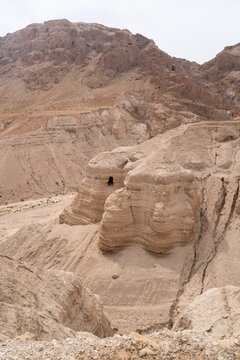 Qumran Caves in the Judean Desert in Israel