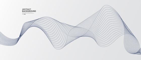 White Abstract background with flowing lines wave.vector illustration.	
