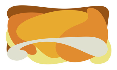 Abstract background with smooth shapes. vector illustration.