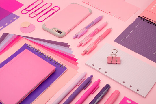 Pink Stationary