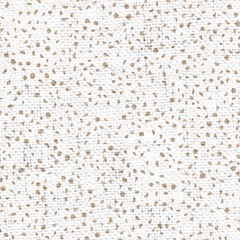 Seamless burlap with white paint pattern overlay. High quality illustration. Real burlap fabric texture with digital pattern on top for print in various surface design uses. Great for interiors.