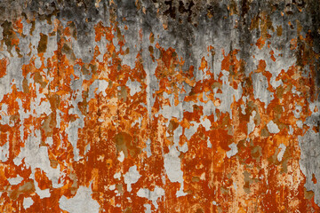 Colorful Rustic Grungy background on textured wall. 