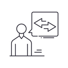 Responsive design media icon, linear isolated illustration, thin line vector, web design sign, outline concept symbol with editable stroke on white background.