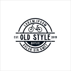 Bicycle Vector Illustration Graphics Design In Vintage Style