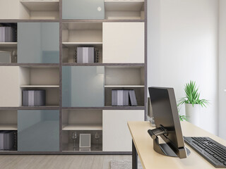 spacious modern residential study design