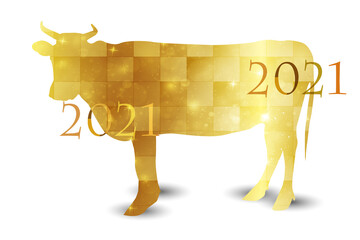 丑　年賀状　干支　アイコン